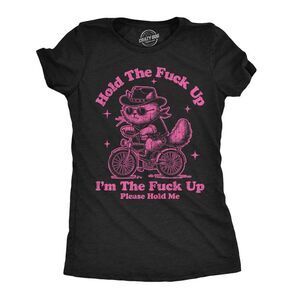 Womens Funny T Shirts Hold The Up Im The Up Please Hold Me Sarcastic